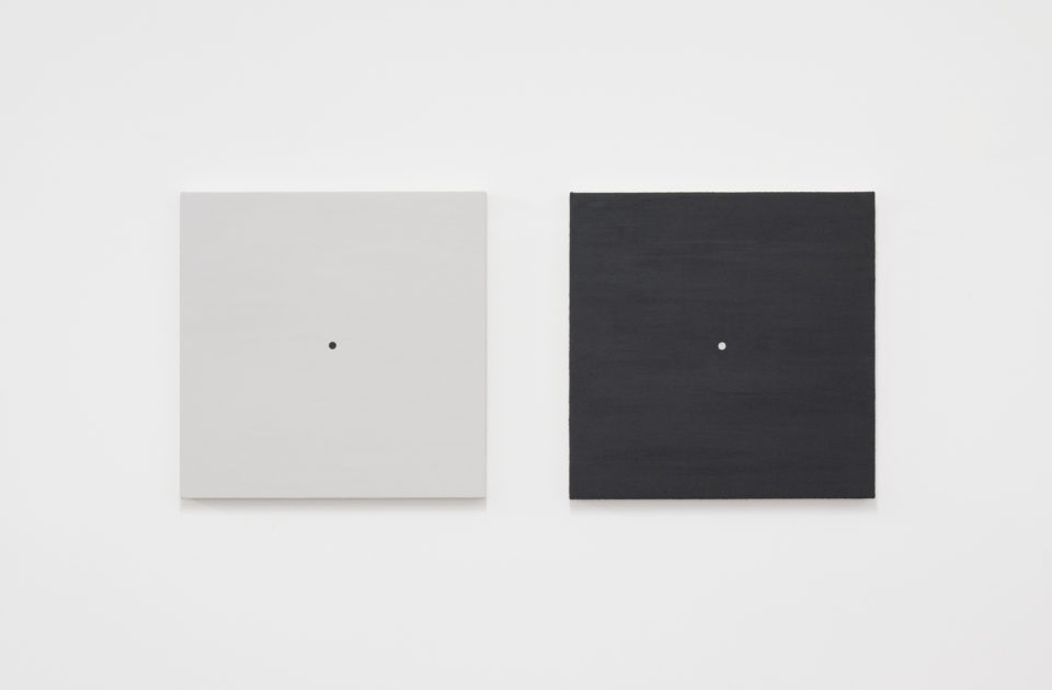 Matthew Feyld acrylic gel medium and pigmented modeling paste on canvas over panel 16x16 inches