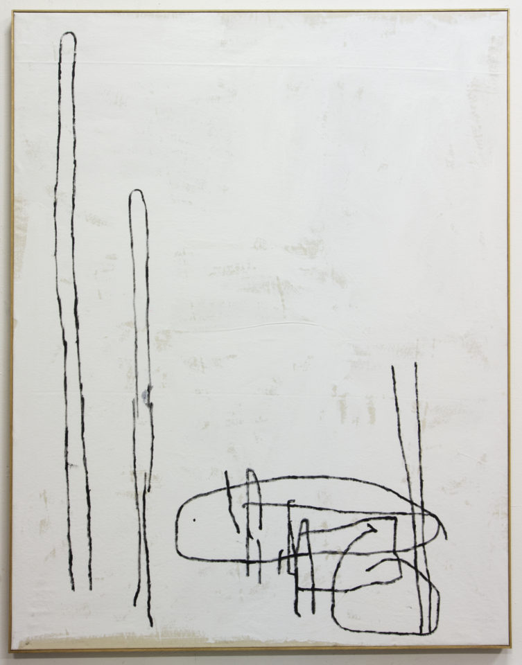 1. Wolfgang Voegele Untitled (Slug pond), oil and lacquer on canvas,180x140 cm, 2017