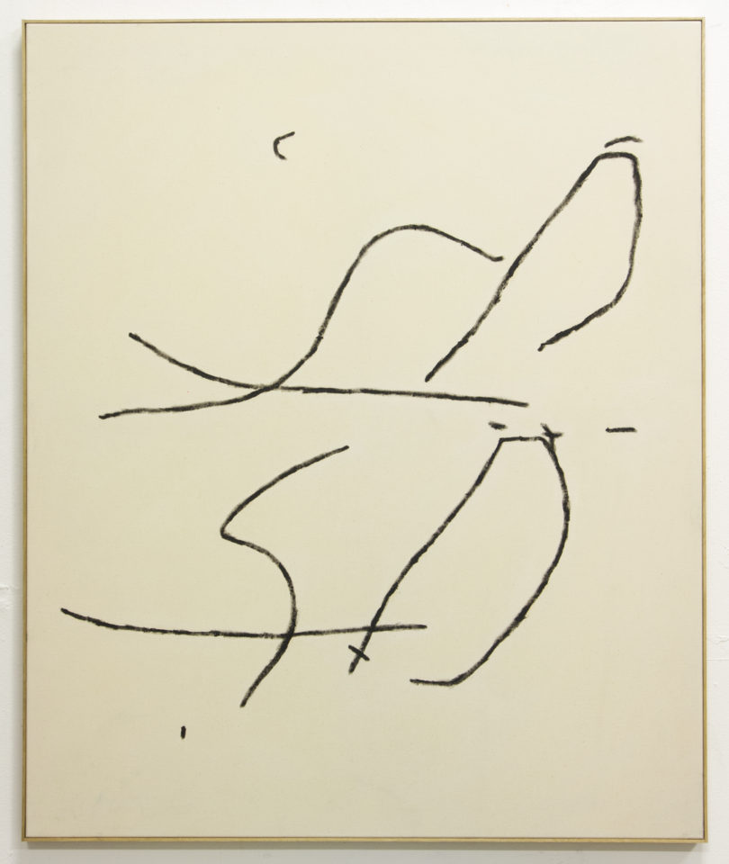 4. Wolfgang Voegele Untitled (Sockenstapel), oil on canvas, 150x110 cm, 2017