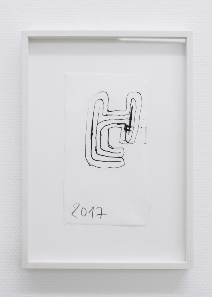 21 Josef Zekoff Ink on paper, framed 24 x 14 cm
