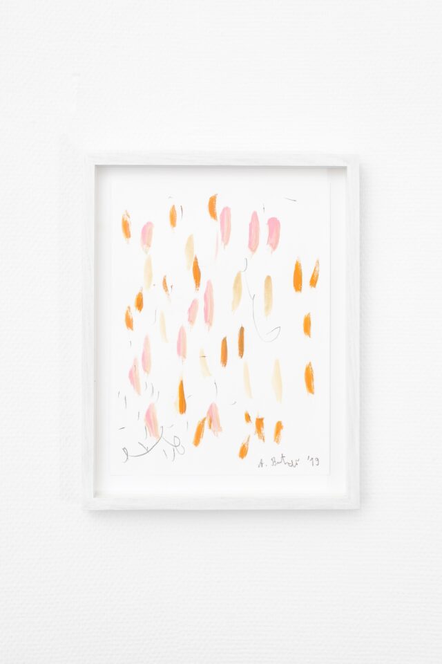 1. Andre Butzer - Untitled, 2019, Pencil _ Watercolour on Paper, 30.5. X 22.5 cm ( ex frame )