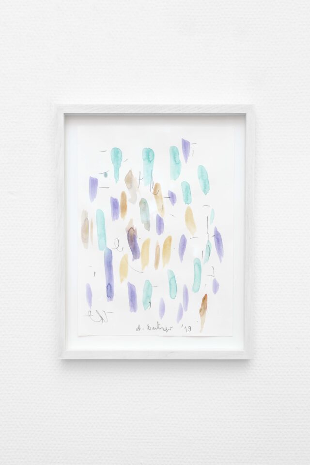 2 - Andre Butzer - Untitled, 2019, Pencil : Watercolour on Paper, 30.5. X 22.5 cm ( ex frame )