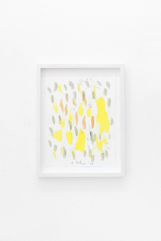 3 - Andre Butzer - Untitled, 2019, Pencil : Watercolour on Paper, 30.5. X22.5cm (exframe)