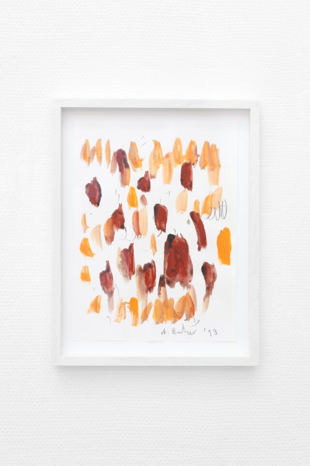 4. Andre Butzer - Untitled, 2019, Pencil : Watercolour on Paper, 30.5. X 22.5 cm ( ex frame )