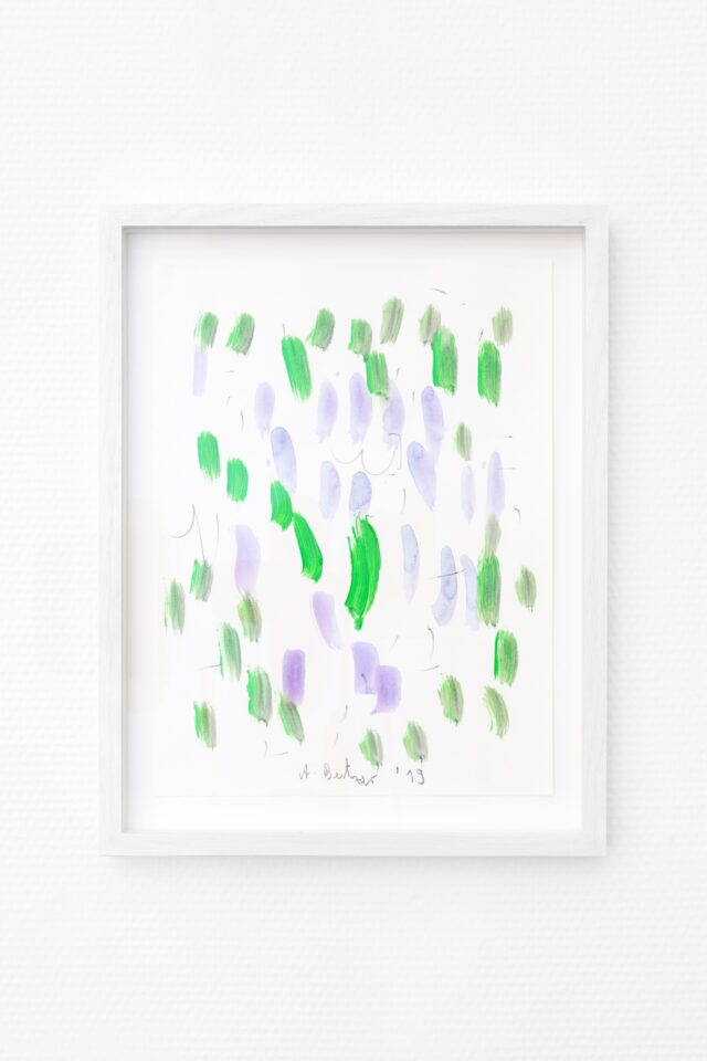 6. Andre Butzer - Untitled, 2019, Pencil : Watercolour on Paper, 30.5. X 22.5 cm ( ex frame )