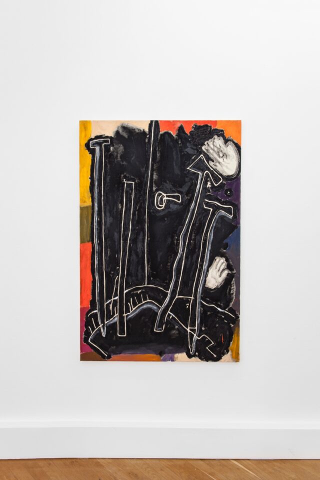 Wolfgang Voegele 3. Jailhouse Dog, oil on canvas, 150x100 cm, 2019