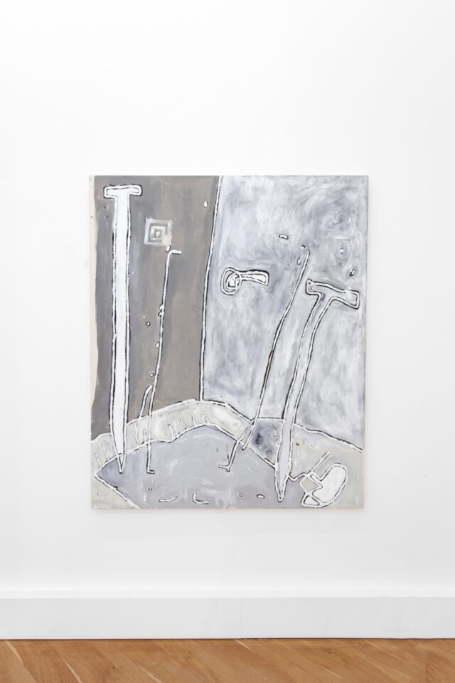 Wolfgang Voegele 7. Tischleben, oil on canvas, 145x120 cm, 2019,