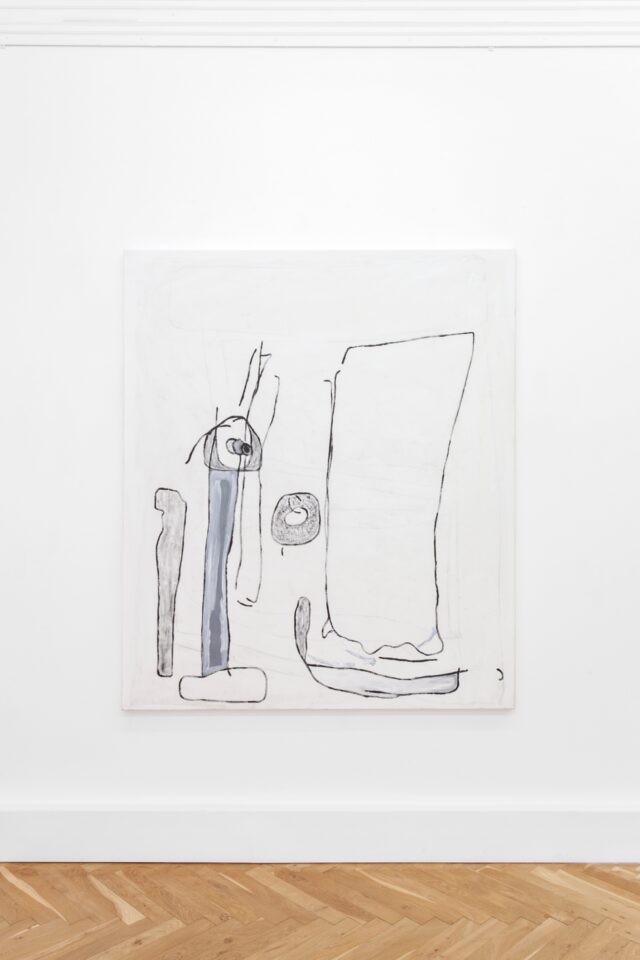Wolfgang Voegele 1. Untitled, oil and acrylic on canvas, 170x130 cm, 2019,