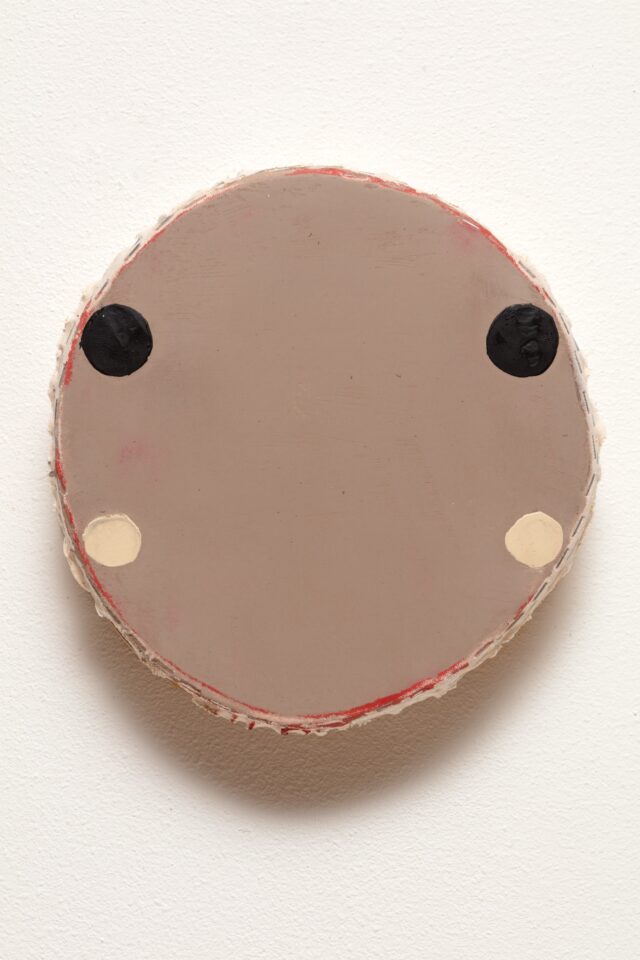 7: Otis Jones - Four Circles,Two Black - Acrylic on Canvas 12” x 11 1⁄2” x 3” - 2019