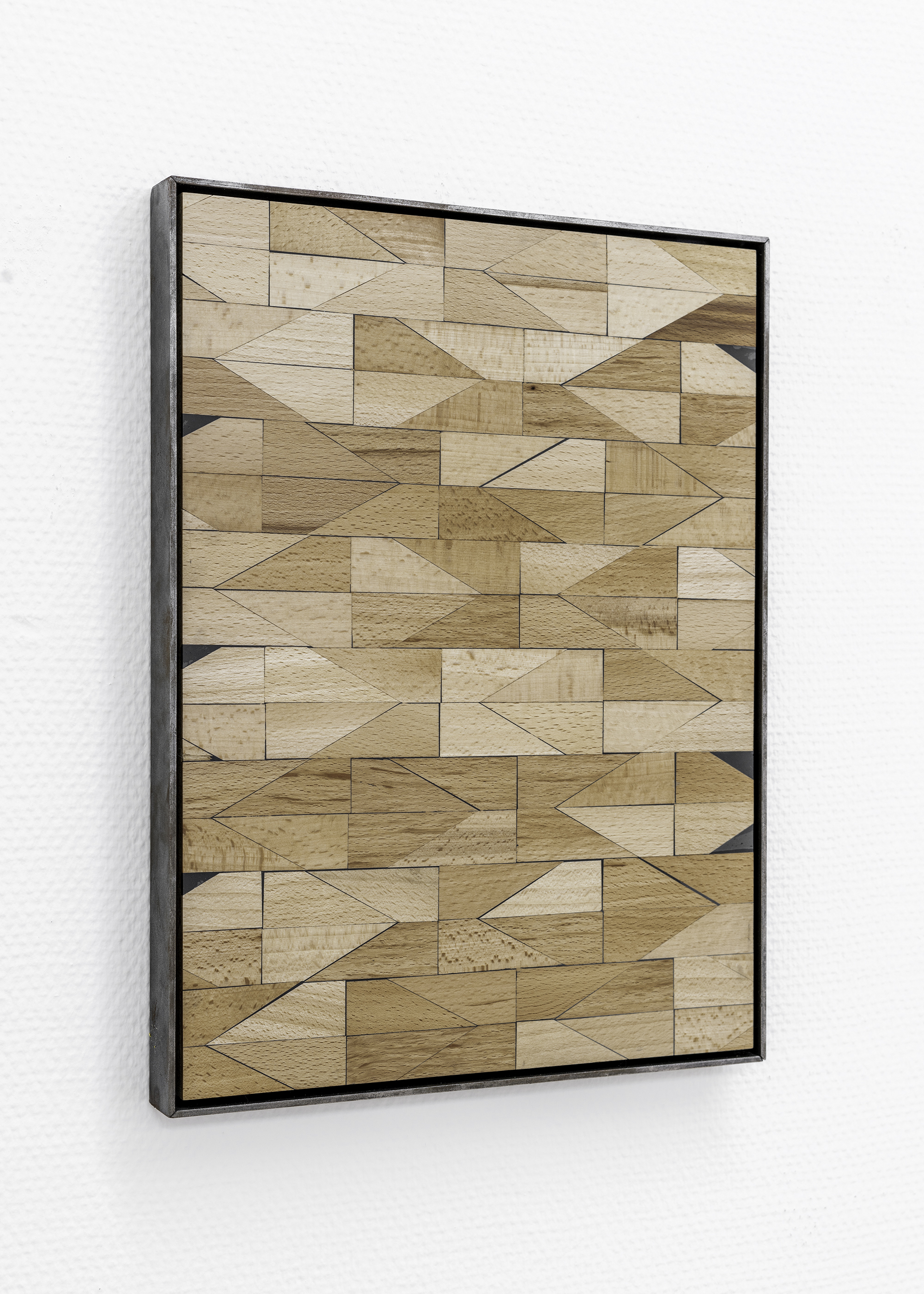 10 Frank Moll _ Unt. floor 9_ 41 x 31 cm 2019 wooden wedges on hdf steel framed _ 2019