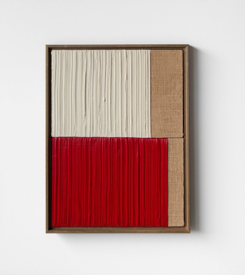 19 Johnny Abrahams White Red 13x17 inches incl frame
