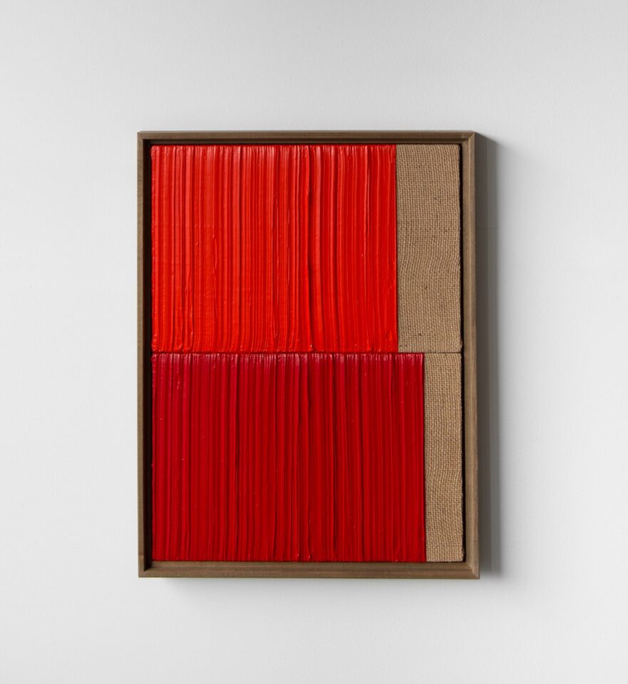 26 Johnny Abrahams Red dark Red 13x17 inches incl frame