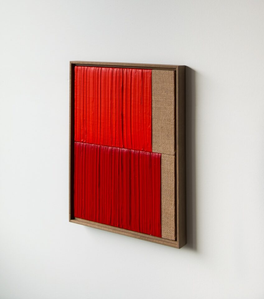 27 Johnny Abrahams Red dark Red 13x17 inches incl frame
