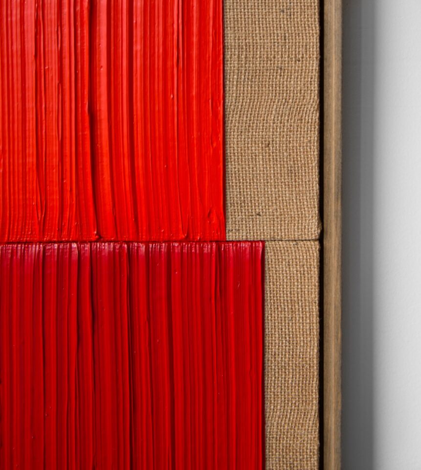 28 Johnny Abrahams Red dark Red 13x17 inches incl frame