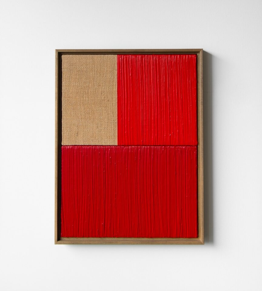 29 Johnny Abrahams Red Dark Red 13x17 inches incl frame