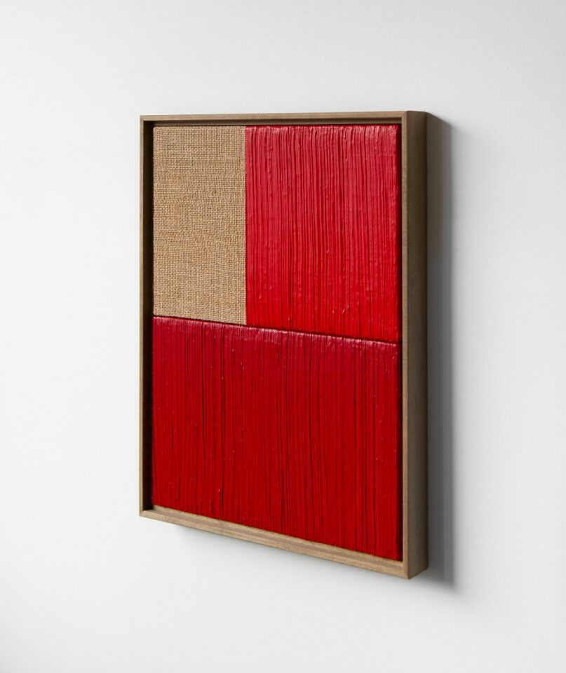 30 Johnny Abrahams Red Dark Red 13x17 inches incl frame