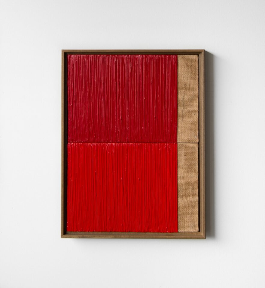 31 Johnny Abrahams Red dark Red 13x17 inches incl frame