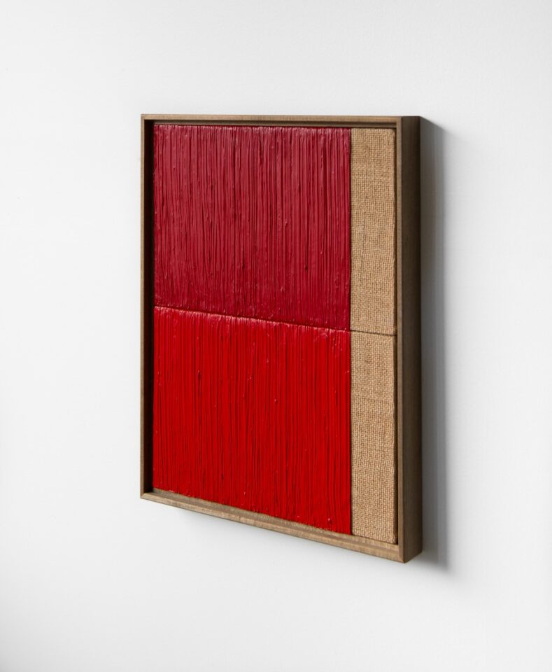 32 Johnny Abrahams Red dark Red 13x17 inches incl frame