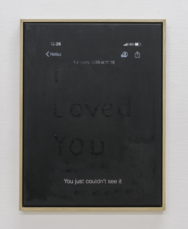 Black_Note_Latexprint,_acrylic_and_lacquer_on_canvas_64x49cm_2020