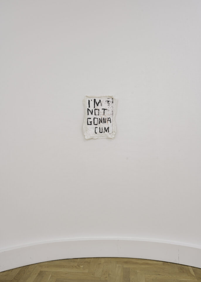 Richie Culver I’m Not gonna cum Acrylic and sea water on canvas 40x30cm approx - 2020