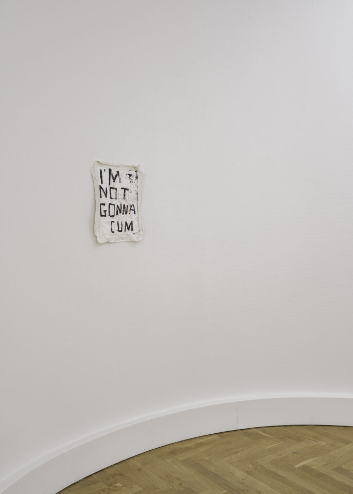 Richie Culver I’m Not gonna cum Acrylic and sea water on canvas 40x30cm approx - 2020
