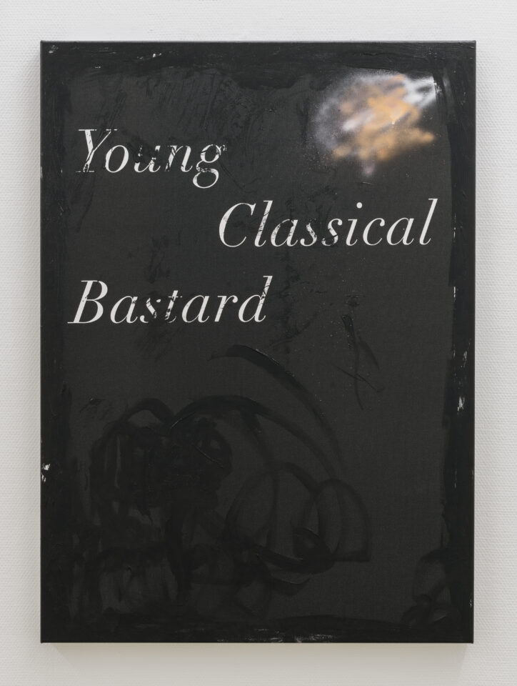 Young Classical Bastard Acrylic and lacquer on linen