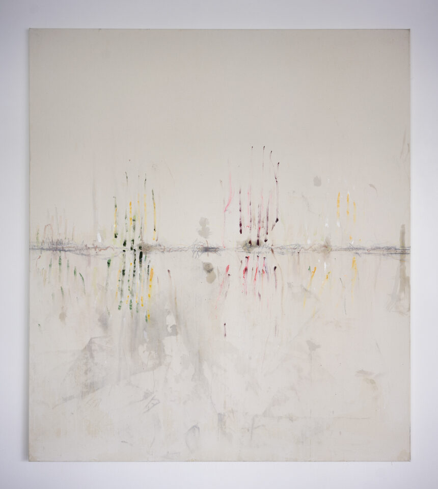 4. Stefan Müller driving all night, 2021_ acrylics, ink, and lacquer on canvas _ 175h x 150w cm