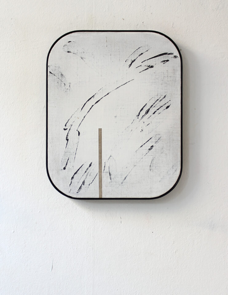 Frank Moll Abglanz (Donnerstag) 50 x 40 Acrylic on canvas, artist frame, 2021
