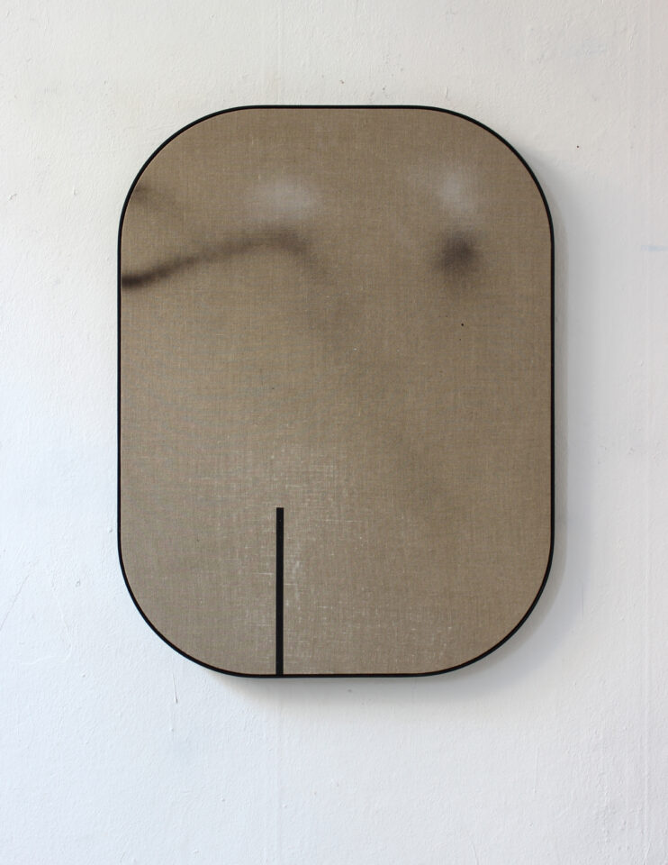 Frank Moll Abglanz (mittwoch) 81 x 61 Acrylic on canvas, artist frame, 2021