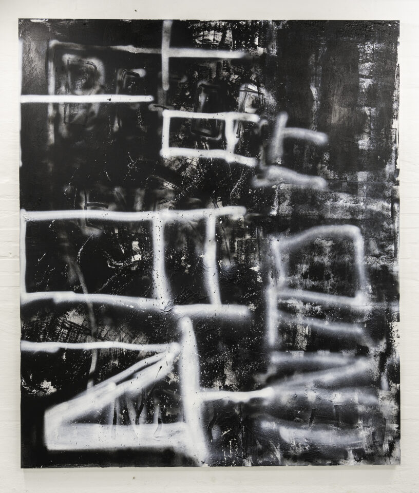 2. Richie Culver "Not that Into It" Acrylic, ink and lacquer on canvas 200x170cm 2021