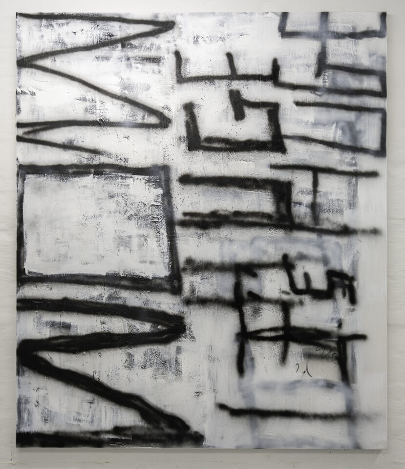 3 Richie Culver "WOW" Acrylic, ink and lacquer on canvas 200x170cm 2021