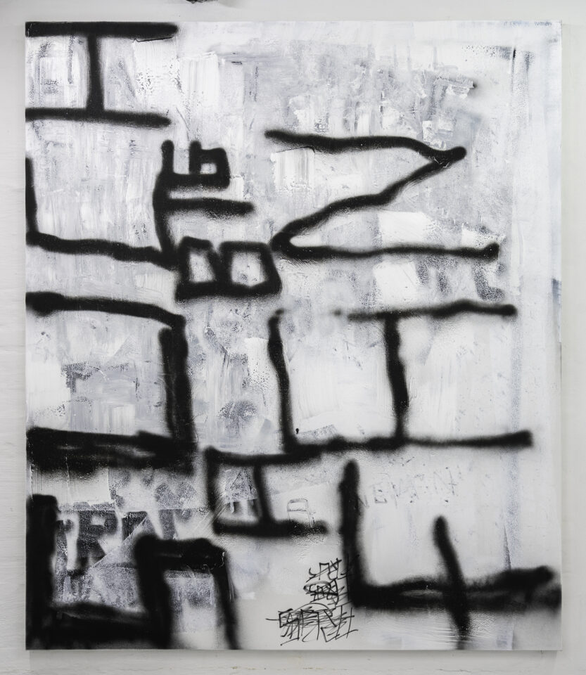 1 Richie Culver "Such a big fan" Acrylic, ink and lacquer on canvas 200x170cm 2021