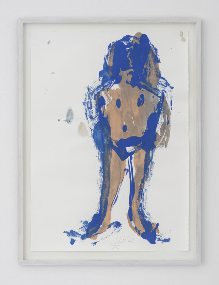 Position 1 „Ohne Titel“, Josef Zekoff Acryl auf Papier Zerkall Alt Bern, 150g ca. 69 x 49,5 cm Monotypie