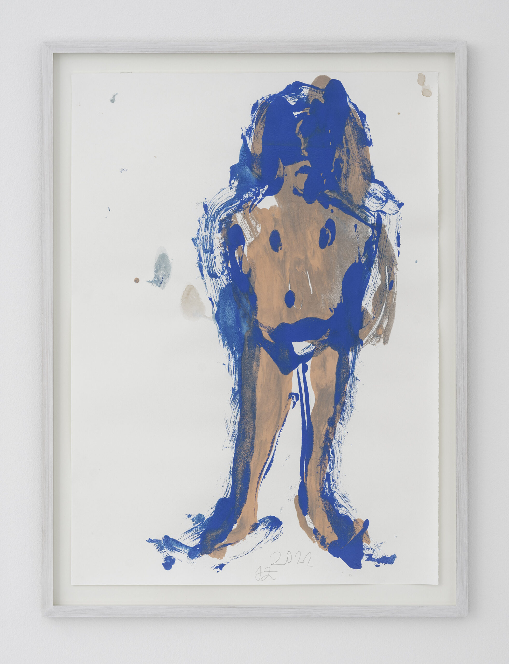 Position 1 „Ohne Titel“, Josef Zekoff Acryl auf Papier Zerkall Alt Bern, 150g ca. 69 x 49,5 cm Monotypie