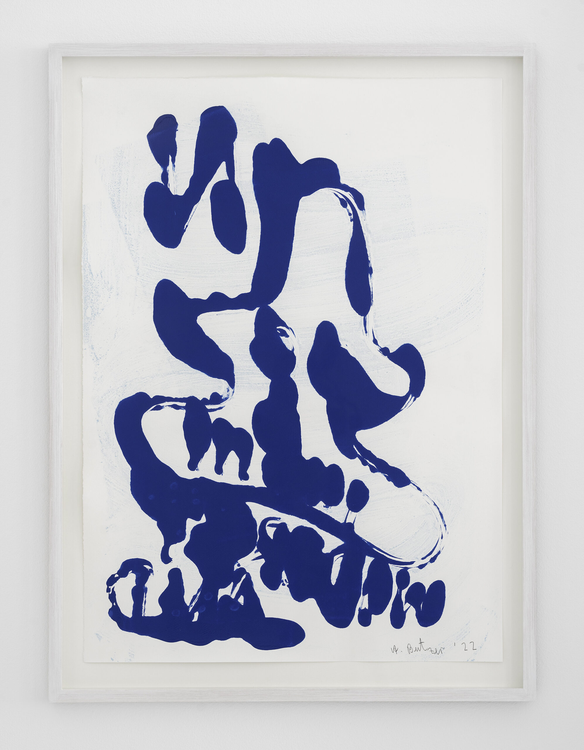 4. ANDRÉ BUTZER UNTITLED (N WIDERSTAND), 2022 MONOTYPE ON ZERKALL ALT BERN 150 G ARTIST PRINT 69 CM X 49,5 / 27.1 × 19.4 IN. UNIQUE