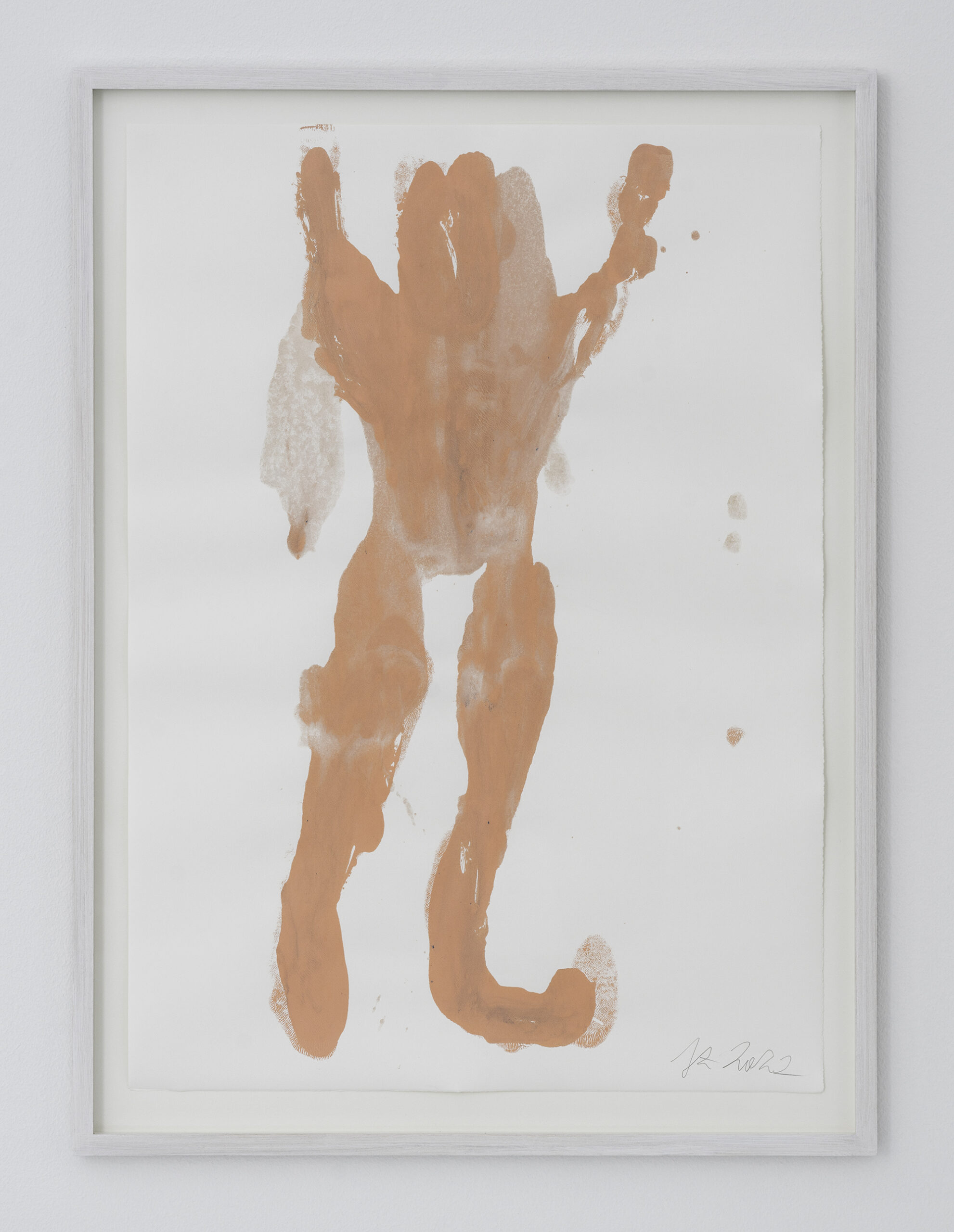 Position 4 „Ohne Titel“, Josef Zekoff Acryl auf Papier Zerkall Alt Bern, 150g ca. 69 x 49,5 cm Monotypie