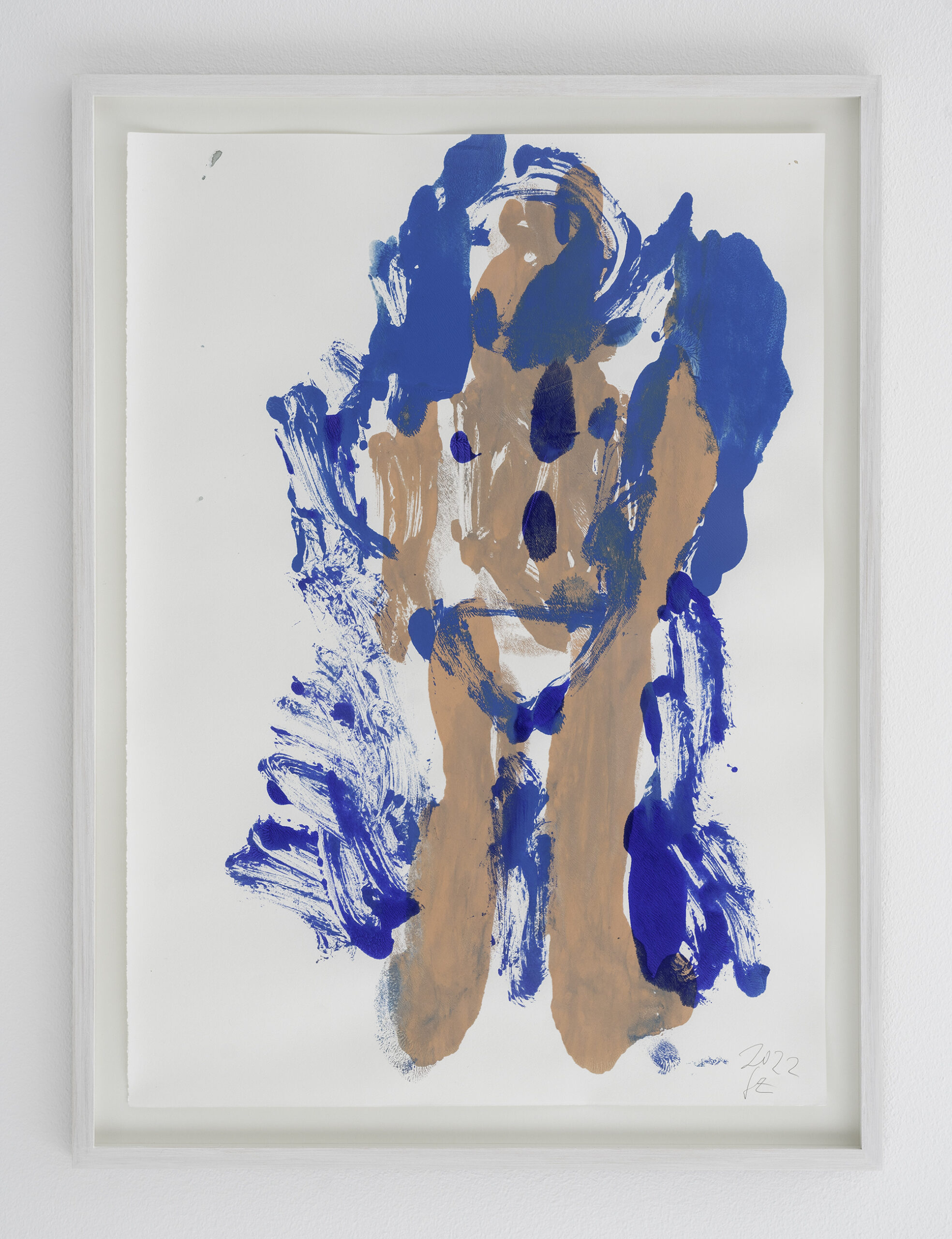 Position 5 „Ohne Titel“, Josef Zekoff Acryl auf Papier Zerkall Alt Bern, 150g ca. 69 x 49,5 cm Monotypie