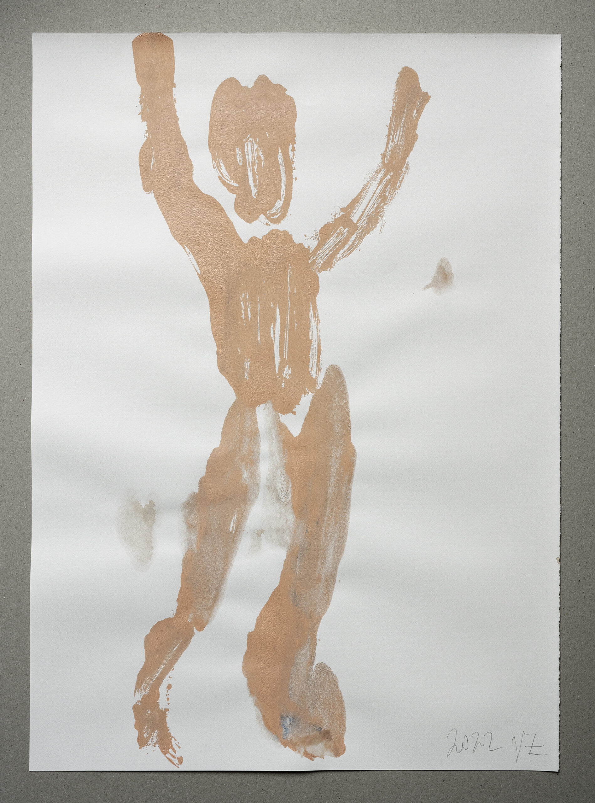 Position 9 „Ohne Titel“, Josef Zekoff Acryl auf Papier Zerkall Alt Bern, 150g ca. 69 x 49,5 cm Monotypie