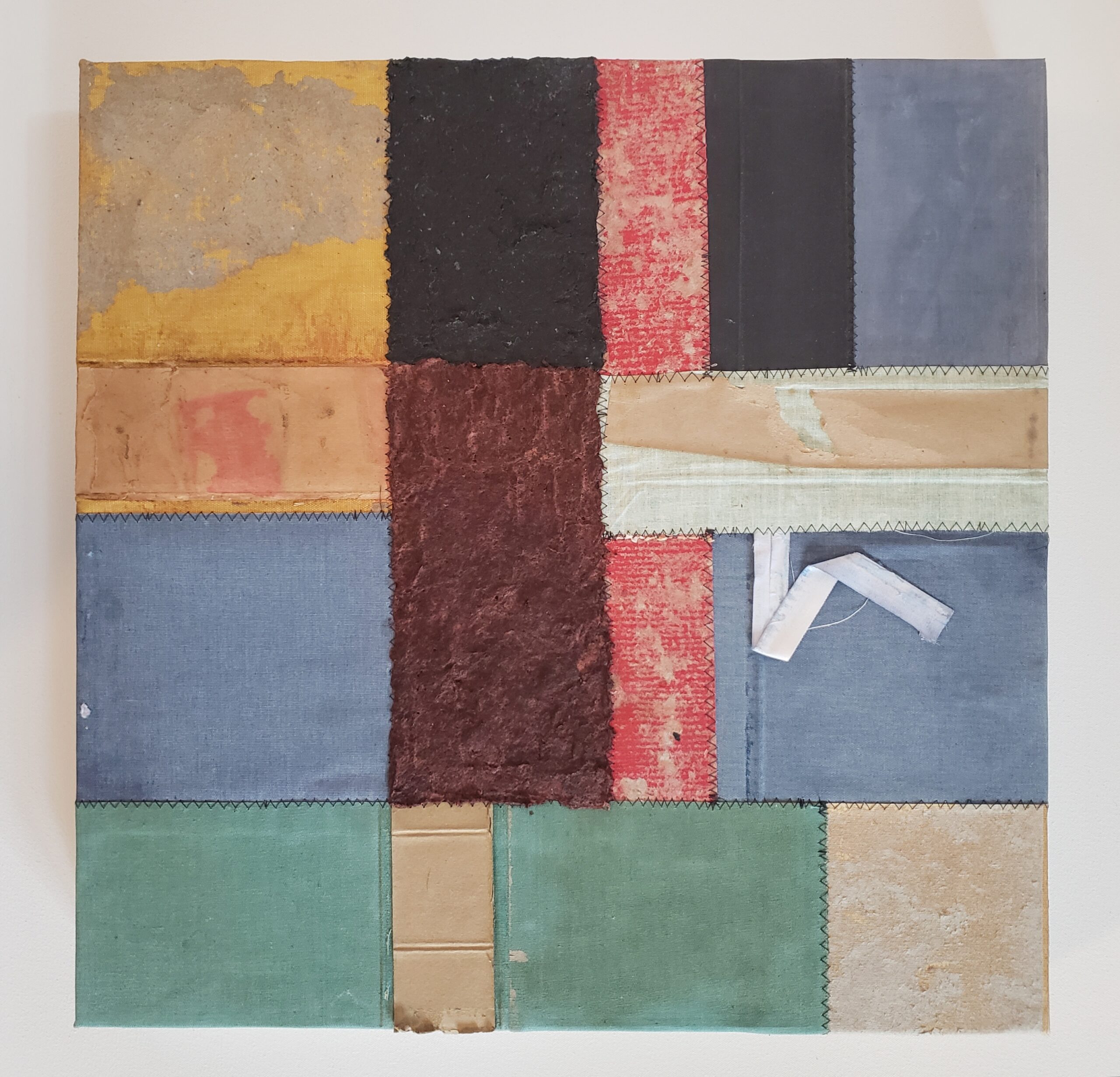 Samuel Levi Jones Crescendo, 2022 Deconstructed and pulped law books on canvas 20 x 20 in (50.8 x 50.8 cm) (GL15619)