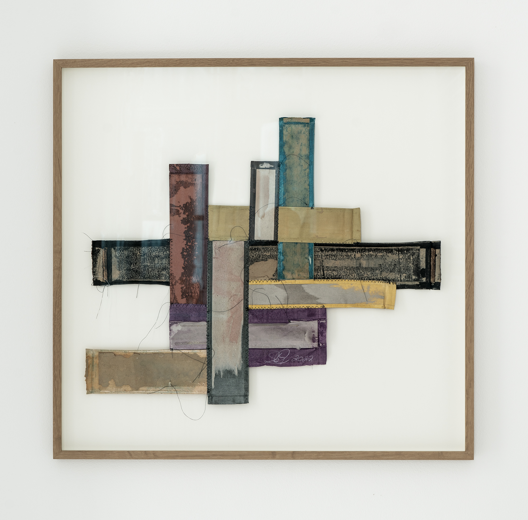 6. Samuel Levi Jones Placebo, 2022 Law book and medical book spines Approximately: 24 x 24 in (61 x 61 cm) (GL15625)