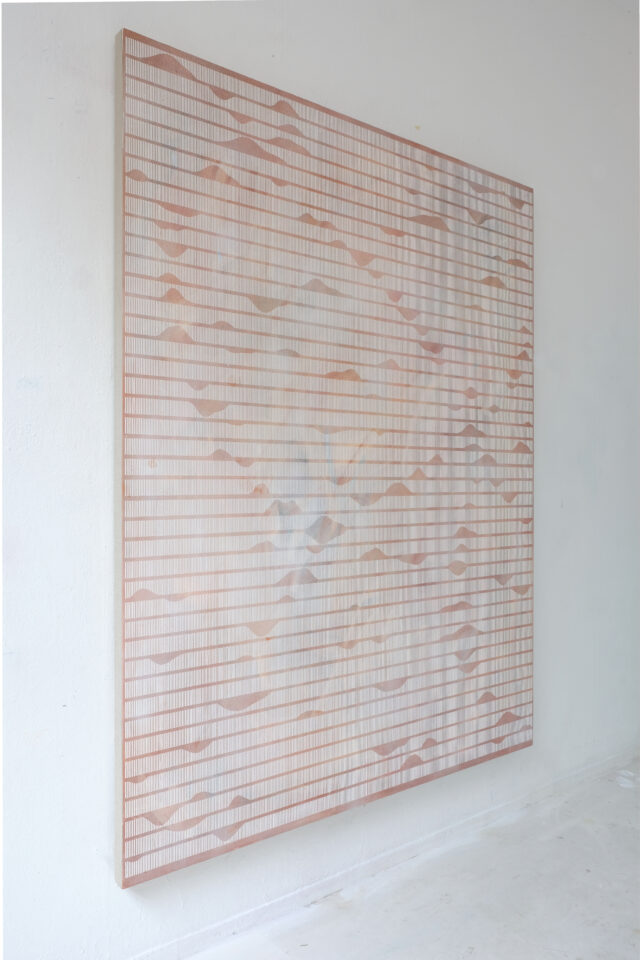 Frank Moll untitled (SP) brown, 2023, Acrylic on canvas, 200 x 160 cm.