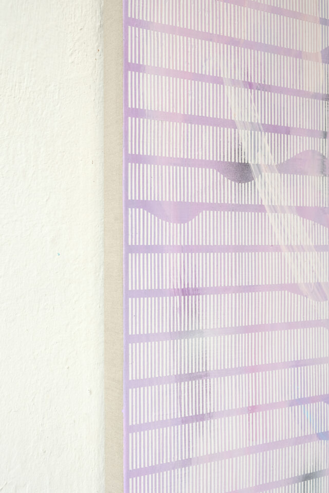 Frank Moll untitled (SP) purple, 2023, Acrylic on canvas, 200 x 160 cm, 101 detail Kopie