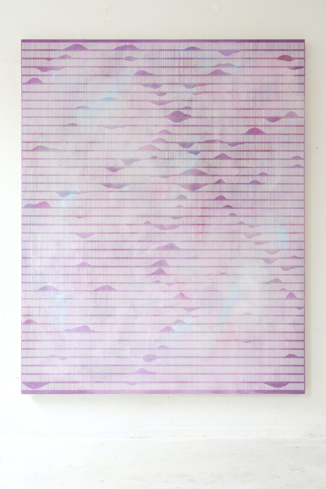 5. Frank Moll untitled (SP) purple II, 2023, Acrylic on canvas, 200 x 160 cm.