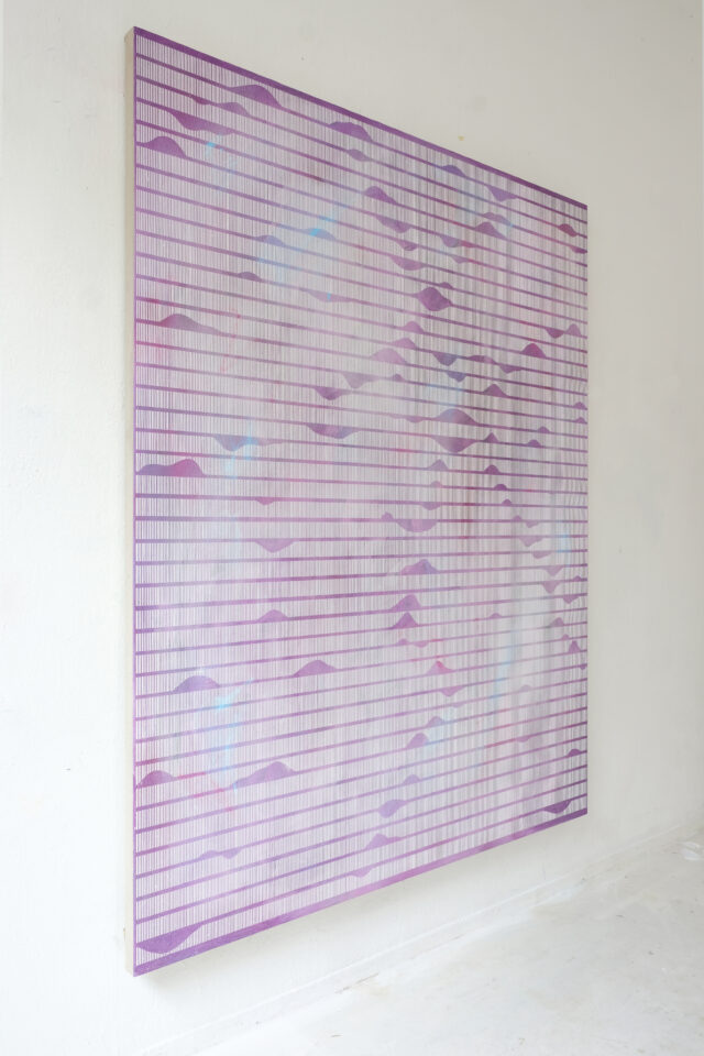 5. Frank Moll untitled (SP) purple II, 2023, Acrylic on canvas, 200 x 160 cm.