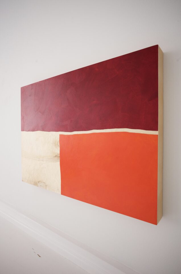 Martin Noël Otto #31 - 2003  Acryl auf Holz 60 x 84 x 7 cm. References: Albertina Katalog: S. 61 MN Treffen mit Otto Freundlich Hölzer und Postkarten; Museum Pfalzgalerie Kaiserslautern S. 87