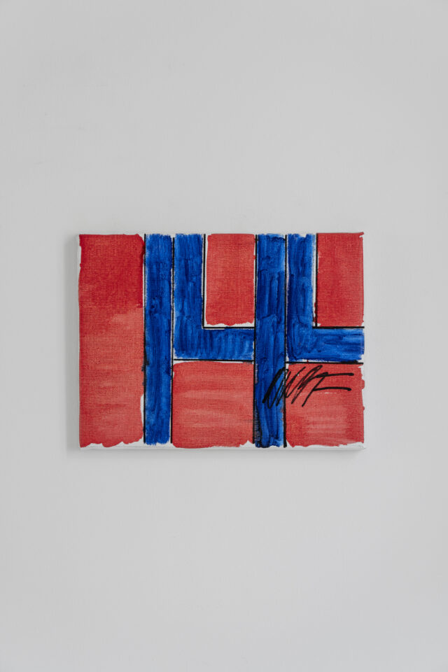 40x35cm Ulrich Wulff Ohne Titel / Untitled, 2024 Acryl auf Leinwand / Acrylic on Canvas