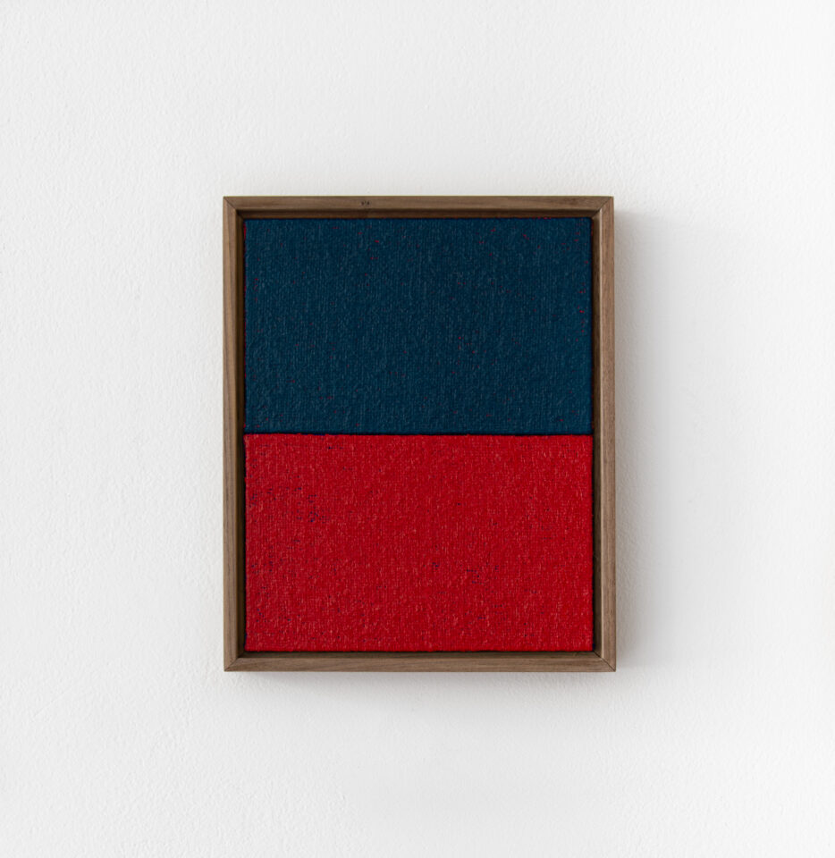 1. Johnny Abrahams. Acrylic on hessian over panel 8x10” - 20,32 CM x 25,40 CM (walnut frame)