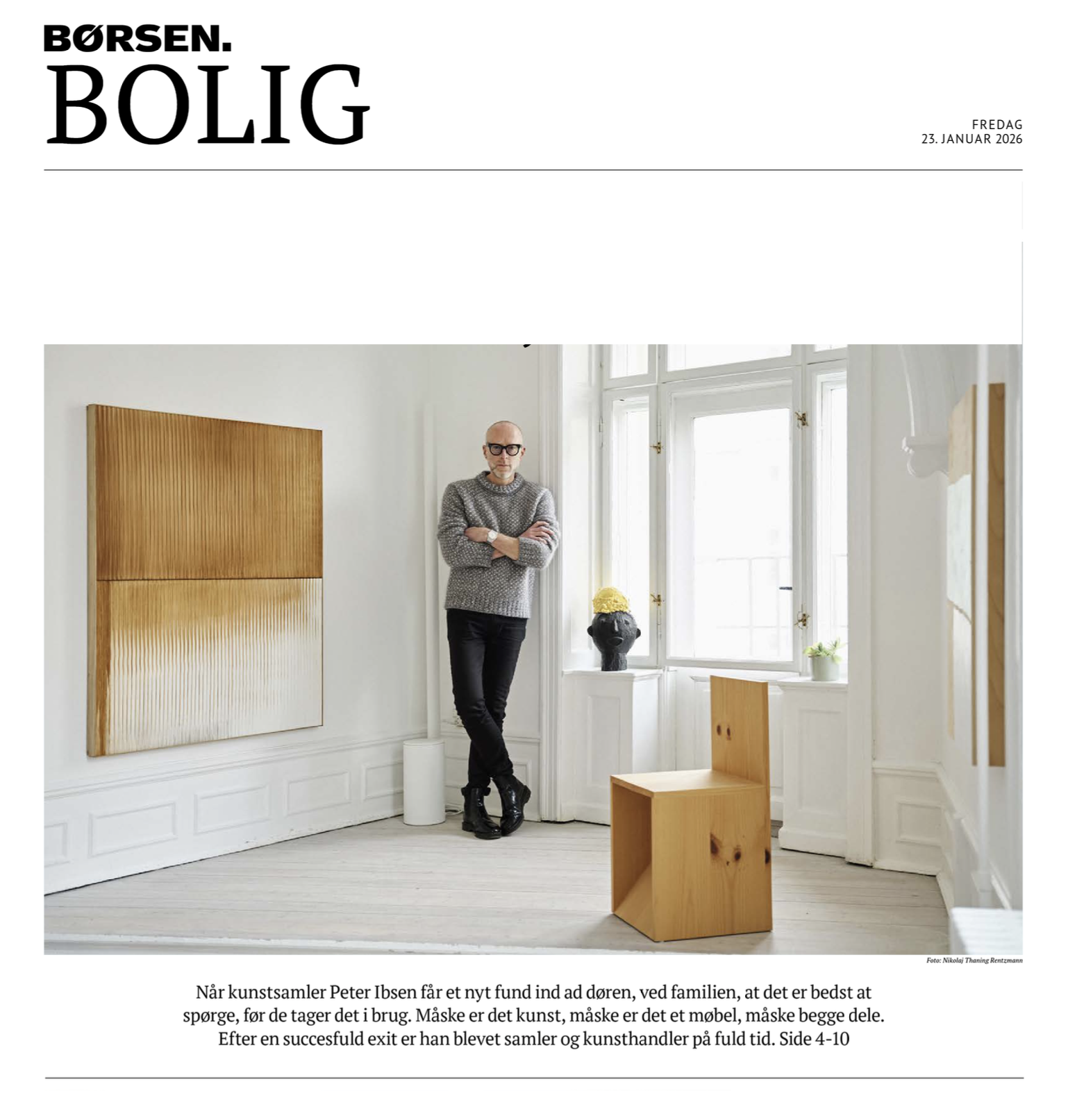 Peter Ibsen Børsen interview 2026 Sundays Gallery Copenhagen